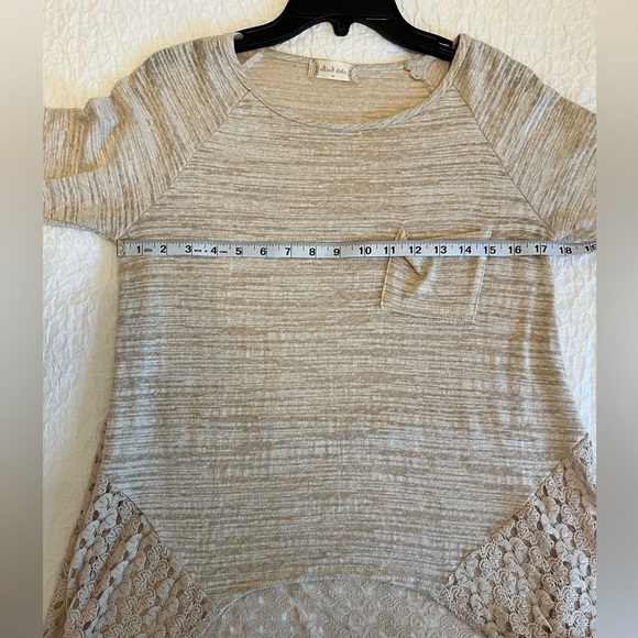 Altar'd State Lace Crochet Crewneck Top - Picture 4 of 6